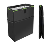 UCZAUXBVA Foldable Car Trash Can 12L Hanging Oxford Cloth Waste Bin for SUV Truck(Black 12L)