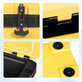27 Quart Ice Cooler, Portable Ice Chest Hard Cooler Box with Retention Insulation and Heavy Duty Handle YELLOW JACKET