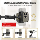 TONOR Overhead Ring Light Kit, 10" Ringlight with Heayy Duty Boom Arm and Phone Holder, Adjustable Angle, Suitable for Video Recording, Live Stream, Drawing, Makeup Nail