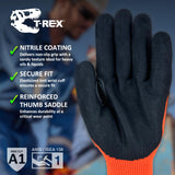 MAGID T-REX Sandy Nitrile Coated Impact-Resistant Work Gloves, 1 Pair, Size 11/XXL, TRX400 Magid Glove & Safety