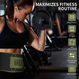 ZPP Waist Trainer for Women and Men, Neoprene Sweat Band Waist Trimmer Belt Stomach Wrap for Workout Amy Green