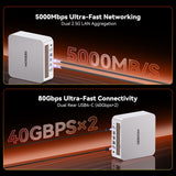 GEEKOM A9 Mega New Mini PC,AMD Ryzen AI MAX+388(118TOPS)||LPDDR5X 64GB+1TB