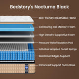 BedStory Firm Double Mattress 12 inch - Pain-Relieving Hybrid Mattress for Extra Lumbar & Hip Support - No Sagging Bed in a Box - 365-Night Trial - No Odor, Fiberglass-Free, CertiPUR-US Certified