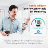 iHealth Push Wrist Blood Pressure Monitor, Bluetooth Smart BP Machine with App, Clinically Validated, Large Digital Display & Travel Case, High Accuracy for Home Use, Cuff Fits 5.5"-7.75"