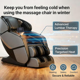 2026 Full Body Massage Chair, Free Dust Cover Included, German Crafted Dual-Core S-L Track Shiatsu Massage Mechanism, 3D Zero Gravity, Heat Therapy, 10 Massage Modes, Tool-Free Installation