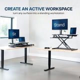 VIVO Black 32 inch Standing Desk Riser, DESK-V000S