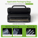 Vacuum Sealer for Food, 90kpa Powerful Food Sealer Vacuum Sealer Machine for Food Saver, 7-in-1 Multiple Modes for Dry/Moist, Easy-Lock Handle, Compact Design with 10 Vacuum Bags, Bag Cutter Included