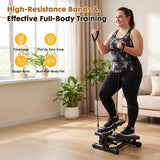 NEWBULIG Mini Stepper for Exercise at Home Stair Step Machine for Indoor Fitness Portable Home Gym Stepper for Full Body Workout 300lb Weight Capacity
