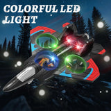 Tubokoro Foam Remote Control Airplanes RC Planes for Kids Adults, RC Airplane Fighter Jet with Light, 360° Flip Fighter Jet Toys, Stunt Roll, Airplane Toy Gifts for Kids Boys