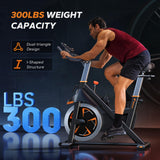 MERACH Magnetic Exercise Bike, Low Noise Stationary Bike, Easy Assembly