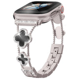 Bling Starlight Band Compatible with Apple Watch Bands for Women 41mm 40mm 38mm 42mm Series 11 10 9 8 7 6 5 4 SE 1 2 3, Cute Metal Brazalete, Adjustable Bracelet for Iwatch Band Jewelry Black
