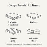 Beautyrest Silver BRS900 12” Extra Firm Queen Mattress, Cooling Technology, Supportive, CertiPUR-US, 100-Night Sleep Trial, 10-Year Limited Warranty, White