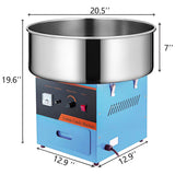 Commercial Cotton Candy Machine, Professional Candy Floss Maker, for Home, Kids Birthday, Family Party (Blue, Without Cart)