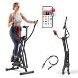 Sunny Health & Fitness SF-E902S Air Walk Pro Trainer Elliptical Machine Glider w/LCD Monitor, 220 LB Max Weight and 30 Inch Stride Sunny Health & Fitness