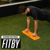Push Up Board for Men and Women- Multifunctional Workout Equipment- Foldable Push Up Bar- Fitness Gym Equipment- Portable Board for Home Exercise and Workout- Push Up Board by Fitby Fitby