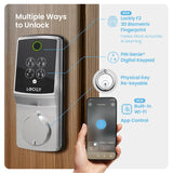 Lockly Secure Pro Wi-Fi Deadbolt Smart Lock Latest Version with Fingerprint