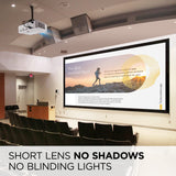 ViewSonic LS921WU 6000 Lumens WUXGA Short Throw Laser Projector for 200 Inch Screen, Dual HDMI, White