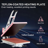 Heat Press Machine with Slide Out Lower Platen,2000W Digital Control Heat Transfer Printer