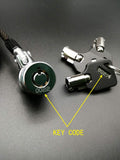 LORADAR Laptop Cable Lock - 6.7Ft Security Cable with Adhesive Anchors - Compatible for Tablets, Laptops, iMac & Other Devices - 3 Keys (Keyed Different)