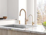 AguaStella AS31CPB Champagne Bronze Kitchen Sink Faucet with Pull Down Sprayer Single Handle