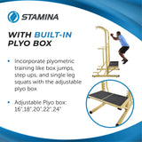 Stamina Strength Training Power Tower, Gold