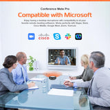 Conference Mate Pro Speaker, Conference Speaker, Conference Microphone, 6 Mics, 360° Omnidirectional Microphone Intelligent Spracht