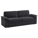 FORTEVA 78in Loveseat Sofa, Cloud Couch for Living Room, Black