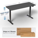 VIVO Electric 60 x 30 in Standing Desk, Memory Height Adjustment, 1B Series, Holds 220 lbs