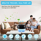 ap airpleasure Purifier Air Washer, Air Fresher Aroma Diffuser for Home, Office, Air Purifier with Night Light (Black)