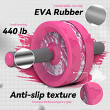 VINSGUIR Ab Roller Wheel, Abs & Core Workout Equipment for Home Gym with Knee Pad Accessories, Abdominal Wheel for Full-body Strength Training
