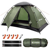 Backpacking Tent for Camping 1-5 Person Hiking Ultralight Tent for Waterproof Windproof Outdoor Two Doors Tents Easy Quick Setup Lightweight Instant Tents