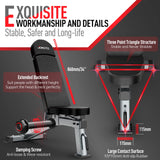 JOROTO Weight Bench, Adjustable Workout Bench Press, Foldable Strength Training Benches for Home Gym Full Body Workout, Incline Decline Flat Utility Workout Bench JOROTO