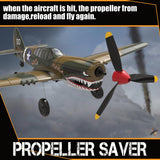 ANBURI RC Plane 4-CH RC Airplane – RC Airplane Ready to Fly Upgrade P-40 Warhawk Remote Control Airplanes for Beginners Adult with Beginners with Xpilot Stabilization System