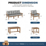 7-Pc HDPE Outdoor Sofa Set w/Tables
