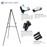 Lightweight Aluminum Telescoping Display Easel, 70 Inches, Black (4)