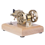 MechPuConToy Engine Model Kit That Works, Metal Adjustable Speed Micro Horizontal Water-Cooled Engine Model