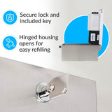 BOBRICK 2013 Stainless Steel Automatic Wall-Mounted Foam Soap Dispenser, Satin Finish, 27-FL oz. 4-1/4” W, 10-17/32” H, 4-7/32” D