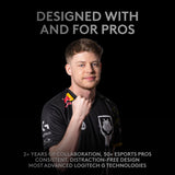 Logitech G Pro Wireless Gaming Mouse with Esports Grade Performance, Ergonomic Ambidextrous, 4-8 Programmable Buttons, and HERO 25K Sensor (Renewed)