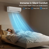 Mountman 18000 BTU Mini Split AC/Heating System,19 SEER2 208/230V Energy Efficient Ductless Inverter System,Cools Up to 1250 Sq.Ft with Pre-Charged Condenser,Heat Pump & Installation Kits