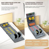 Full Body Heating Massage Mattress with 9 Modes, Lumbar Hot Compress Mat for Pain Relief, Foldable Heating Cushion for Relaxation and Comfort