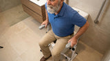 KMINA Toilet Safety Rails for Seniors, Heavy Duty Frame with Handles, Adjustable Height and Width, Handicap Grab Bars