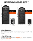 Sportneer Wearable Sleeping Bag for Adults & Kids – Walkable with Arm Zippers, 4 Season Lightweight Portable, Compact for Camping, Hiking, Backpacking, Travel & Outdoor Events