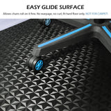 Chair Mat for Hard Floor, 47" x 36" Vinyl Gaming Chair Mat for Hard Surface (Black) SALLOUS