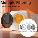 Stopsad 1.5 Cu.Ft Portable Clothes Dryer, 800W Fast Drying Front Load Laundry Dryer with 5 Mode, Mini Electric Clothing Dryer with Stainless Steel Tub, Compact Machine for Apartment, Home, Dorm
