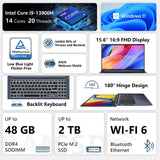 15 Laptop, 15.6" FHD, Intel Core i9-13900H, 32GB RAM, 1TB SSD, Next Gen AI Ready
