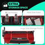 Sekey 500LBS Heavy Duty Double Decker Wagon with Extender, 400L Large Capacity Collapsible Garden Cart Fits 10x10 Canopy, All-Terrain Big Wheels