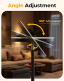 Natapai Floor Lamps for Living Room, 69" Tall LED Lamp, 2800LM Standing Lamp Remote & Foot Switch with 1H Timer, 2700-6500K Stepless Dimmable Modern Pole Light for Bedroom, Reading, Black