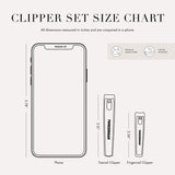 Tweezerman Stainless Steel Combo Set with Fingernail and Toenail Clippers