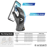 Vgo... 1-Pair Work Gloves for Men, Gardening Gloves,Cow Leather Safety Work Gloves, Puncture-proof, Thornproof, Touchscreen(Size L,Gray,CA7780)