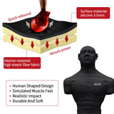 Punching Dummy, Durable Silicone Punching Bag with Large Stable Base for Adults & Kids, Freestanding Training Target for Boxing, Taekwondo, MMA, Home Gym(Black-2)